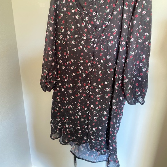 Black Floral Dress - Picture 4 of 4